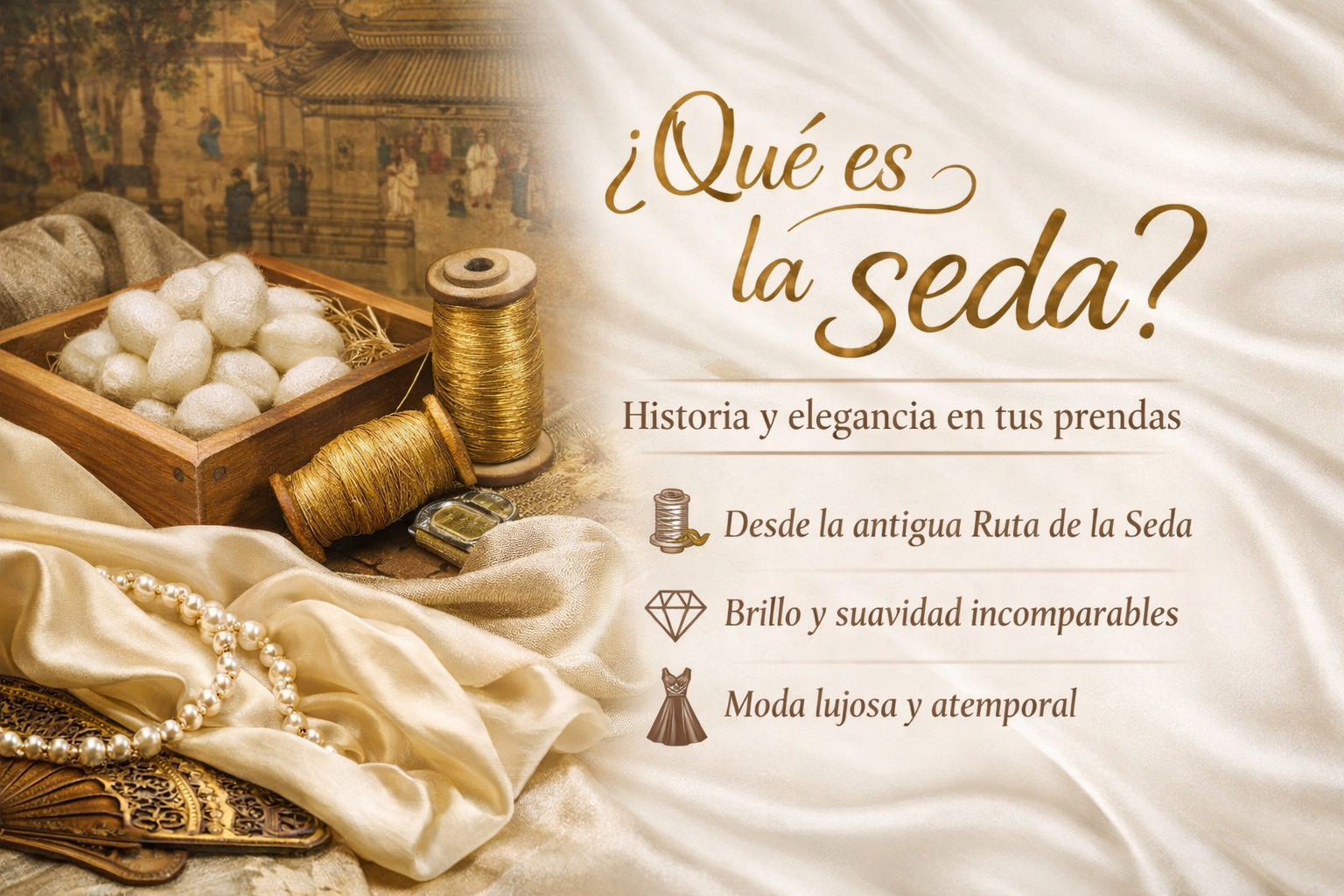 ¿Qué es la seda? Historia y elegancia en tus prendas