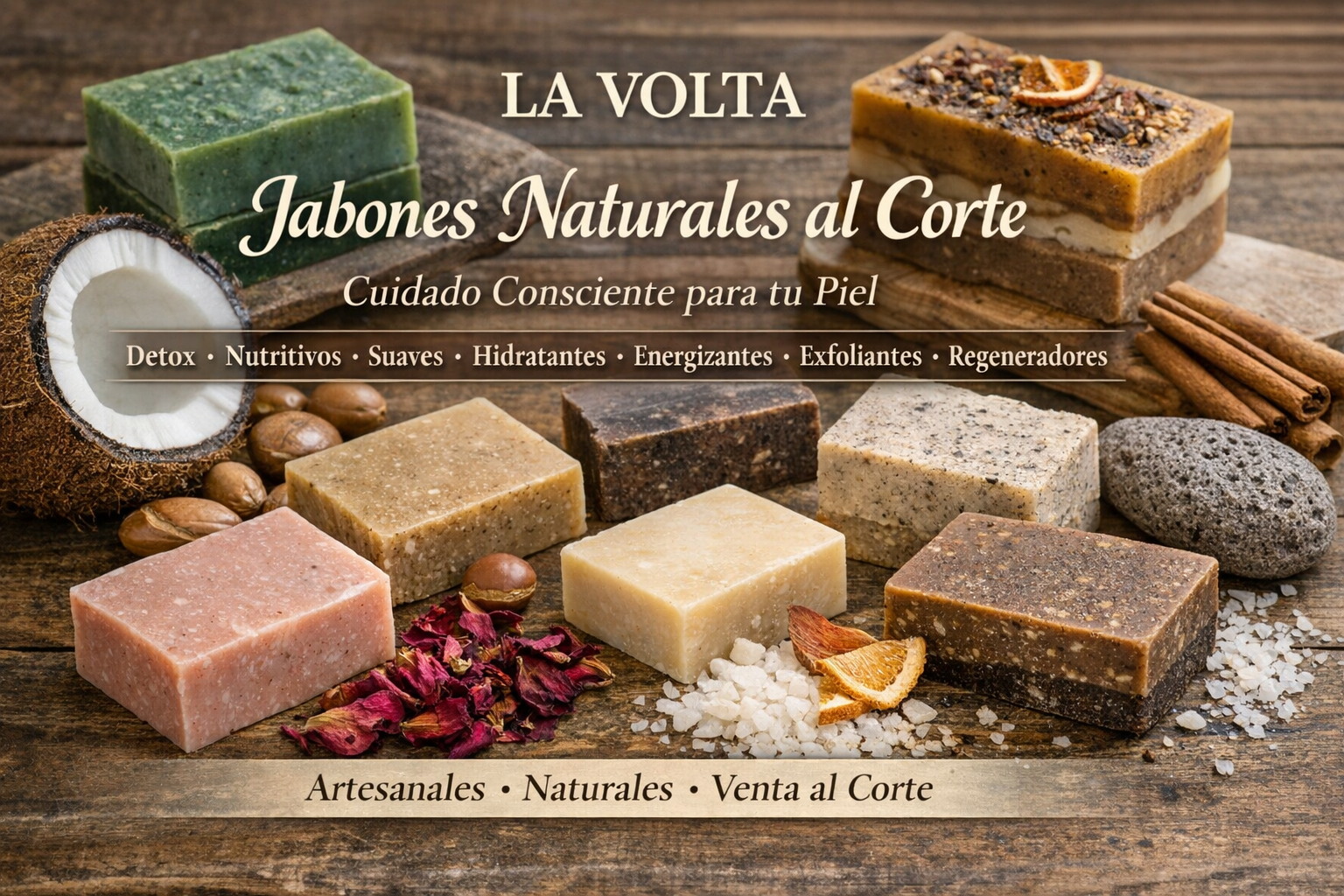 Jabones Naturales al Corte en La Volta